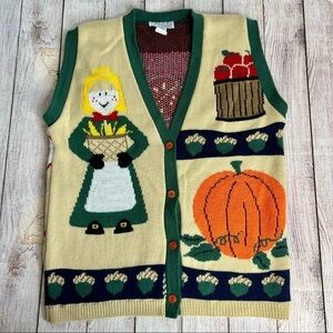J Knits Vintage Fall Cardigan Small